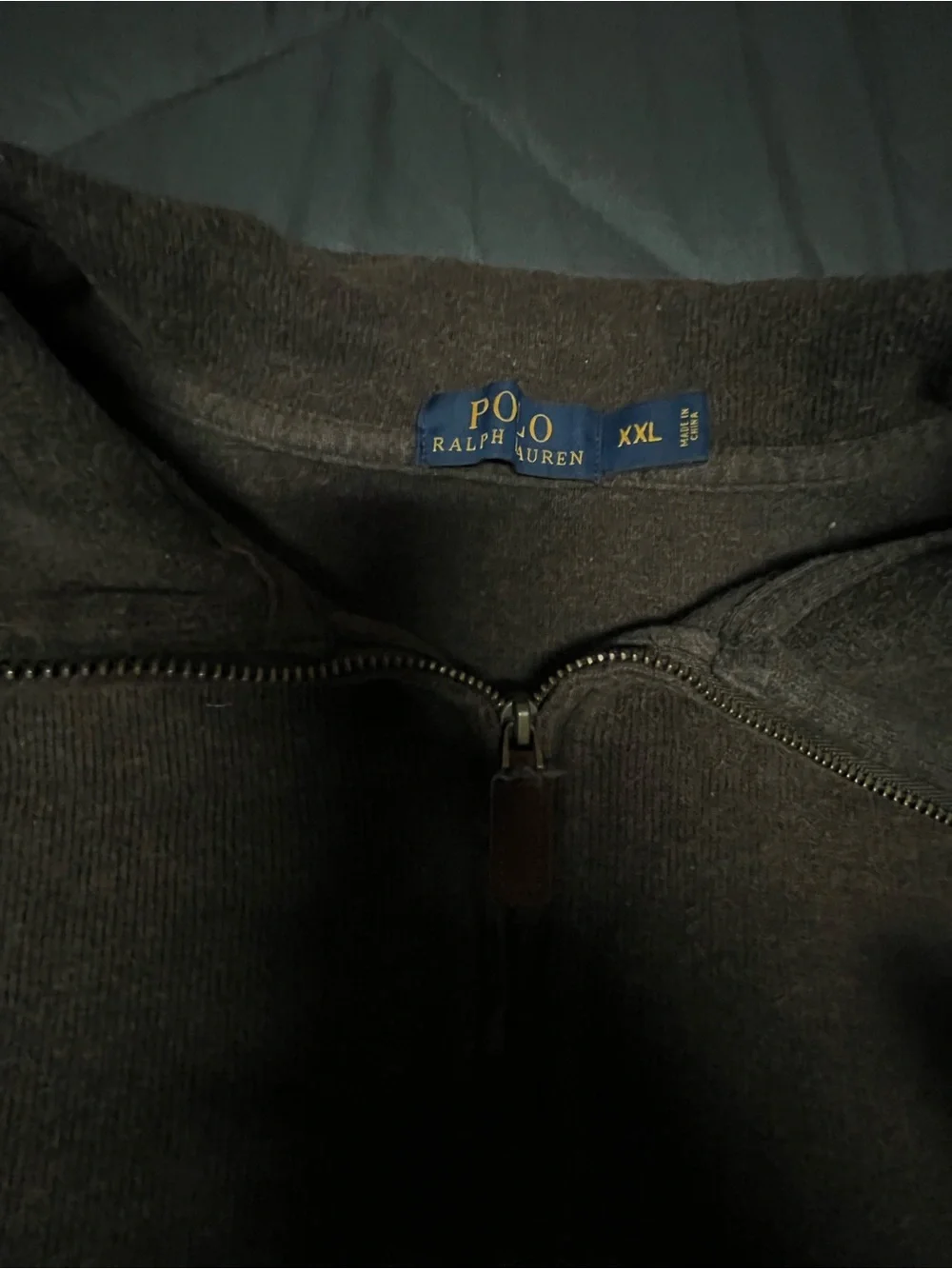 Polo by Ralph Lauren Brown Long-Sleeve Quarter-Zip Pullover